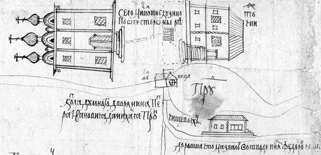 деревянный храм в селе Никольском 1694 г.