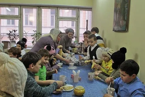 В трапезной